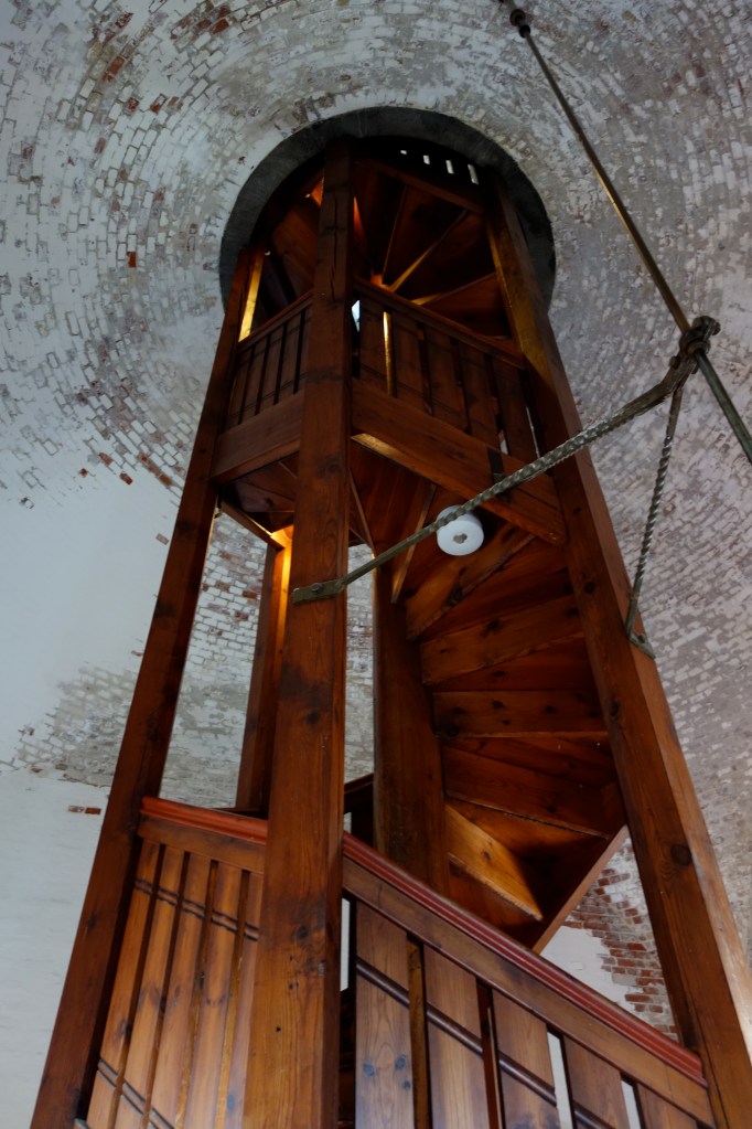 På vej op i Rådhustårnet