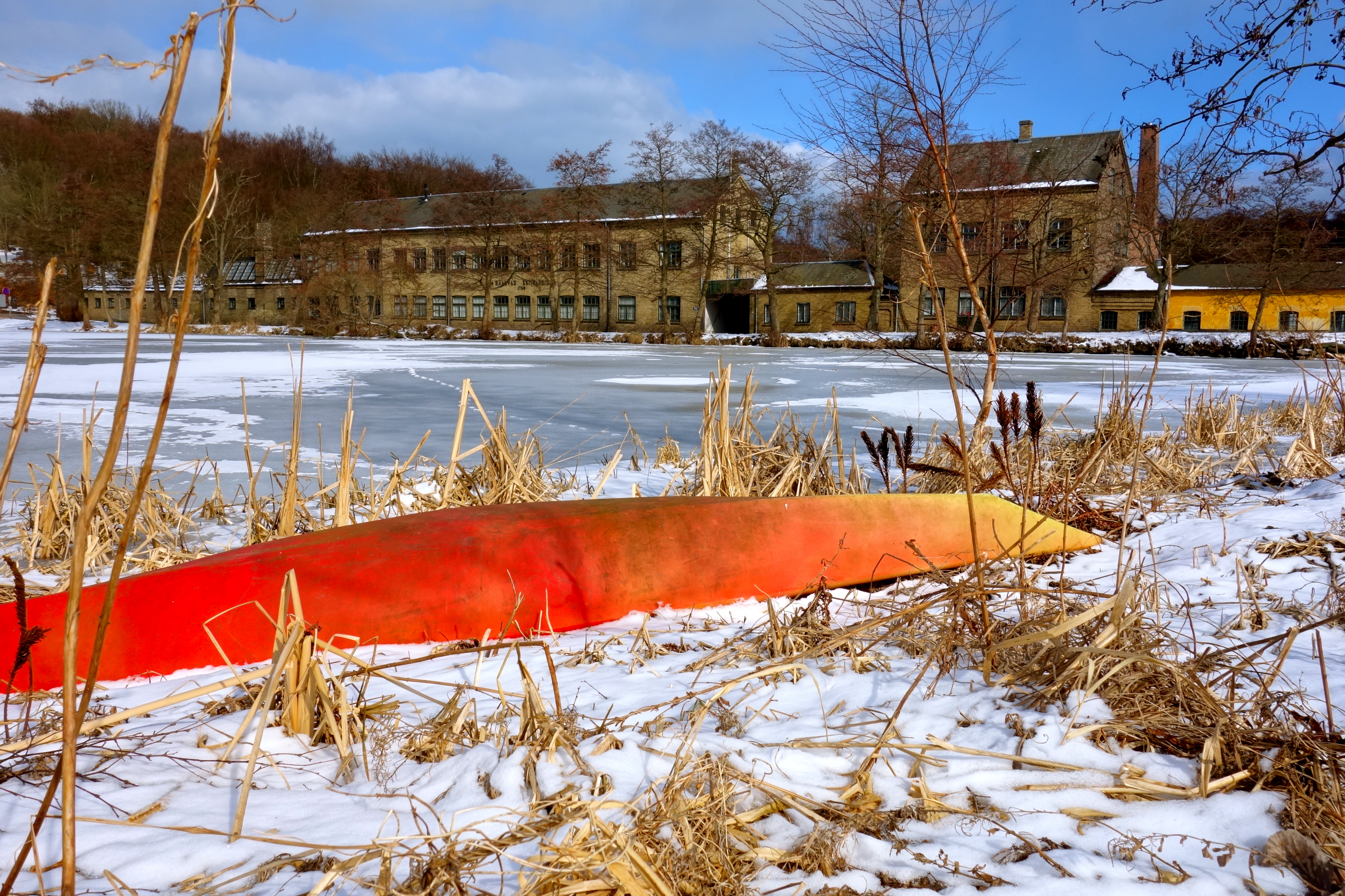 Rådvad Dam sidste vinter.