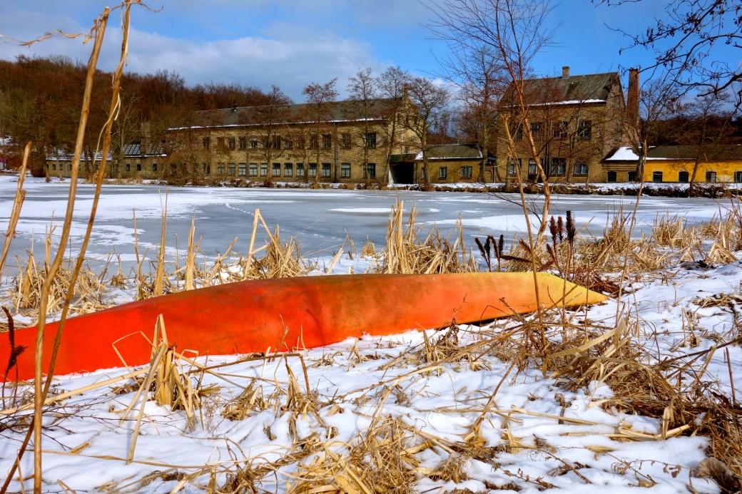 Rådvad Dam sidste vinter.
