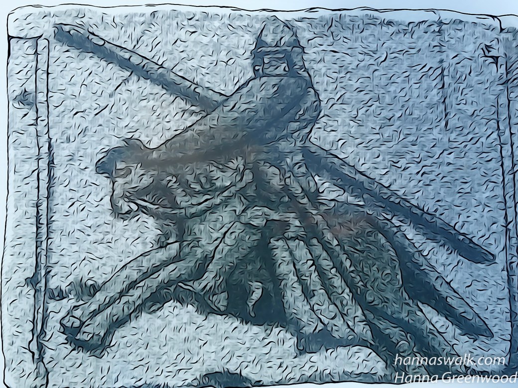 Ridder til hest, Billede på granitkvader fra begyndelsen af 1100 - tallet